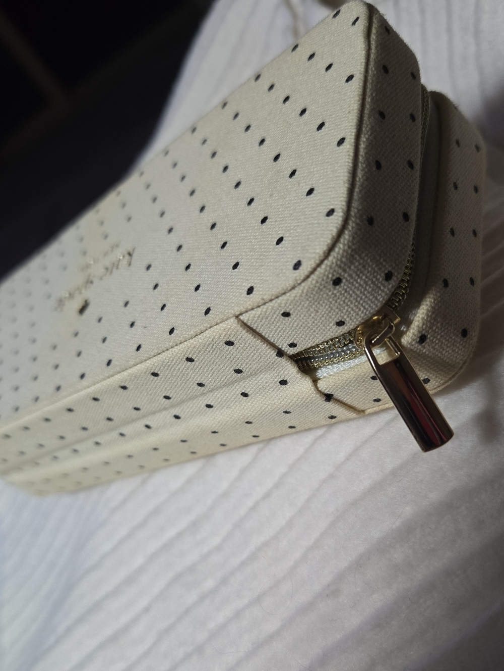 kate spade Cream and Black Polka Dot Eyewear Case - Picture 6 of 14